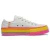 Chuck Taylor All Star Lift Low „Rainbow – Vintage White“