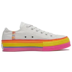 Chuck Taylor All Star Lift Low „Rainbow – Vintage White“