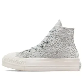 Chuck Taylor All Star Lift Platform Crochet „Grey White“ Chuck Taylor All Star Lift Platform Crochet „Grey White“