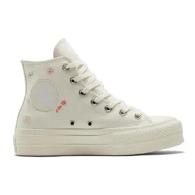 Chuck Taylor All Star Lift Platform „Embroidered Floral – Egret“