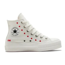 Chuck Taylor All Star Lift Platform High „Embroidered Hearts – White“ Chuck Taylor All Star Lift Platform High „Embroidered Hearts – White“