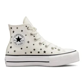 Chuck Taylor All Star Lift Platform High „Embroidered Stars – Egret“ Chuck Taylor All Star Lift Platform High „Embroidered Stars – Egret“