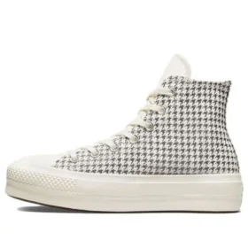Chuck Taylor All Star Lift Platform High „Houndstooth Shine – Egret Pure Silver“ Chuck Taylor All Star Lift Platform High „Houndstooth Shine – Egret Pure Silver“