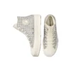 Chuck Taylor All Star Lift Platform High „Houndstooth Shine – Egret Pure Silver“