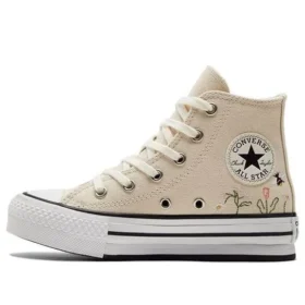 Chuck Taylor All Star Lift Platform High PS „Floral Embroidery – Natural Ivory“