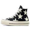 Chuck Taylor All Star Lift Platform Large Stars High „Black White“