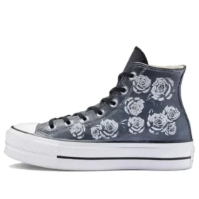 Chuck Taylor All Star Lift Platform Leather Rose Garden „Gray White“ Chuck Taylor All Star Lift Platform Leather Rose Garden „Gray White“