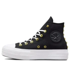 Chuck Taylor All Star Lift Platform Star Studded „Black White Gold“