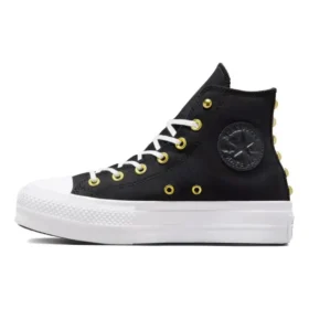 Chuck Taylor All Star Lift Platform Star Studded „Black White Gold“