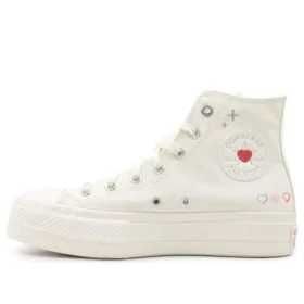 Chuck Taylor All Star Lift Platform Y2K Heart High Top „White Fever Dream“