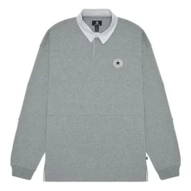 Chuck Taylor All Star Long Sleeve Rugby Asijské velikosti „Grey“ Chuck Taylor All Star Long Sleeve Rugby Asijské velikosti „Grey“