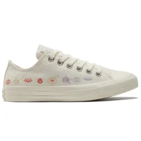 Chuck Taylor All Star Low „Embroidered Floral – Egret“