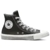 Chuck Taylor All Star Mission-V Leather High Top Black White Wave Pattern Sole „Black White“