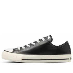 Chuck Taylor All Star Olive Green Leather Ox „Black White“