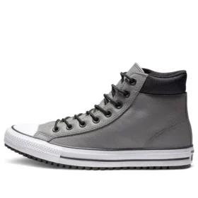 Chuck Taylor All Star PC kožené vysoké boty šedé „Gray White“