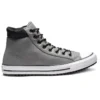 Chuck Taylor All Star PC kožené vysoké boty šedé „Gray White“