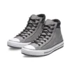 Chuck Taylor All Star PC kožené vysoké boty šedé „Gray White“