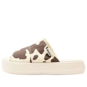 Chuck Taylor All Star Platform Slides „Cowspot Off-White“ Chuck Taylor All Star Platform Slides „Cowspot Off-White“