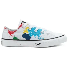 Chuck Taylor All Star World Map „Bílá Modrá Červená“