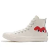Converse x COMME des GACRONS PLAY Chuck 70 Hi Half Logo „White“