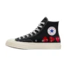 Converse x COMME des GARCONS PLAY Chuck 70 Hi „Multi-Heart Black“