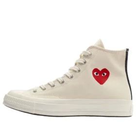 Converse x Comme des Garcons PLAY Chuck 70 Hi „Single Heart Milk“ Converse x Comme des Garcons PLAY Chuck 70 Hi „Single Heart Milk“