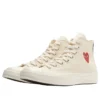 Converse x Comme des Garcons PLAY Chuck 70 Hi „Single Heart Milk“