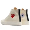 Converse x Comme des Garcons PLAY Chuck 70 Hi „Single Heart Milk“