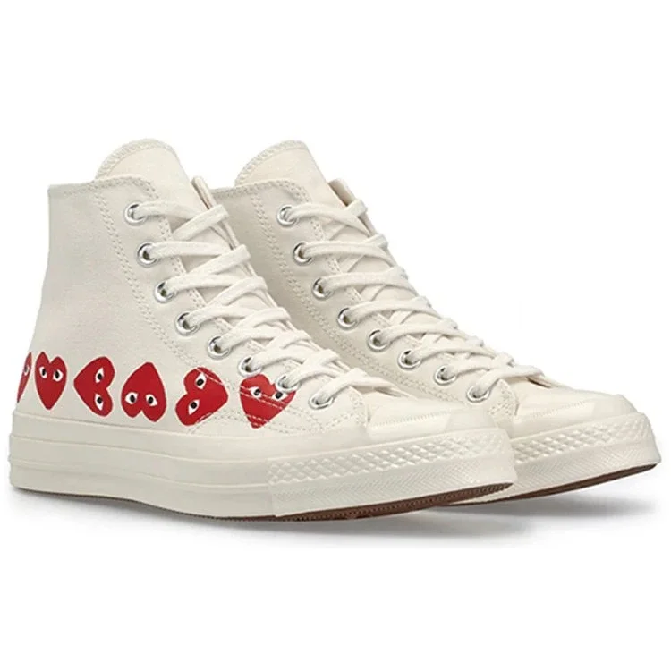 Converse x COMME des GARCONS PLAY Chuck 70 Hi Top „Multi Heart“ Converse x COMME des GARCONS PLAY Chuck 70 Hi Top „Multi Heart“