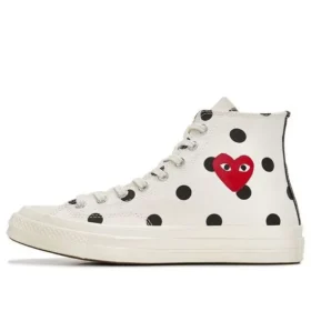 Converse x COMME des GARCONS PLAY Chuck 70 Hi „White Polka Dot“ Converse x COMME des GARCONS PLAY Chuck 70 Hi „White Polka Dot“