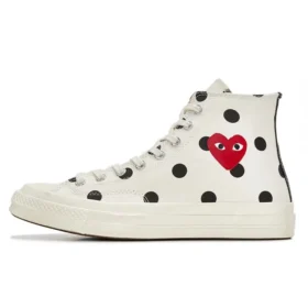 Converse x COMME des GARCONS PLAY Chuck 70 Hi „White Polka Dot“ Converse x COMME des GARCONS PLAY Chuck 70 Hi „White Polka Dot“