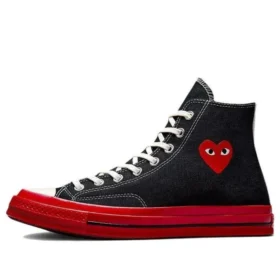 Converse x COMME des GARCONS PLAY Chuck 70 High „Black Red“ Converse x COMME des GARCONS PLAY Chuck 70 High „Black Red“