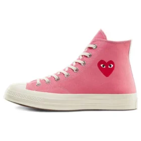 Converse x COMME des GARCONS PLAY Chuck 70 High „Bright Pink“