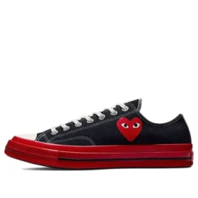 Converse x COMME des GARCONS PLAY Chuck 70 Low „Black Red“ Converse x COMME des GARCONS PLAY Chuck 70 Low „Black Red“