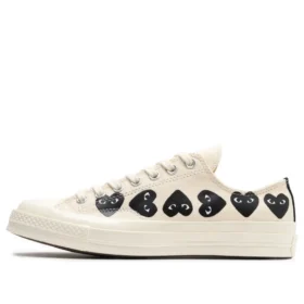 Converse x COMME des GARCONS PLAY Chuck 70 Low „Multi Heart – White Black“ Converse x COMME des GARCONS PLAY Chuck 70 Low „Multi Heart – White Black“