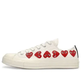 Converse x COMME des GARCONS PLAY Chuck 70 Low Multi Heart „White Red“ Converse x COMME des GARCONS PLAY Chuck 70 Low Multi Heart „White Red“