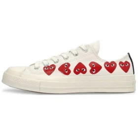 Converse x COMME des GARCONS PLAY Chuck 70 Low Multi Heart „White Red“ Converse x COMME des GARCONS PLAY Chuck 70 Low Multi Heart „White Red“