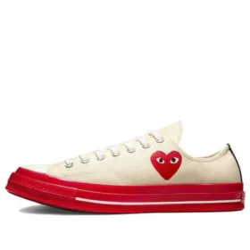 Converse x COMME des GARCONS PLAY Chuck 70 Low „Pristine Red“ Converse x COMME des GARCONS PLAY Chuck 70 Low „Pristine Red“