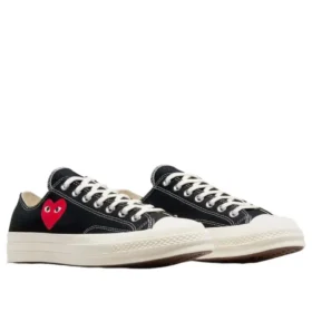 Converse x Comme des Garcons PLAY Chuck 70 Ox „Single Heart Black“ Converse x Comme des Garcons PLAY Chuck 70 Ox „Single Heart Black“