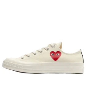 Converse x Comme des Garcons PLAY Chuck 70 Ox „Single Heart Milk“ Converse x Comme des Garcons PLAY Chuck 70 Ox „Single Heart Milk“