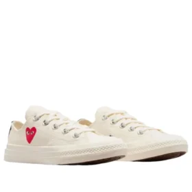 Converse x Comme des Garcons PLAY Chuck 70 Ox „Single Heart Milk“ Converse x Comme des Garcons PLAY Chuck 70 Ox „Single Heart Milk“