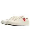 Converse x Comme des Garcons PLAY Chuck 70 Ox „Single Heart Milk“