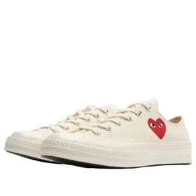 Converse x Comme des Garcons PLAY Chuck 70 Ox „Single Heart Milk“ Converse x Comme des Garcons PLAY Chuck 70 Ox „Single Heart Milk“