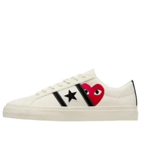 Converse x Comme des Garcons PLAY One Star Academy Pro „Milk Black“