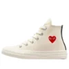 Converse x Comme des Garcons PLAY Single Heart Chuck 70 Hi „Milk“