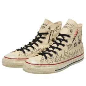 Converse x Stranger Things 5 Chuck Taylor All Star Aged 87 HC Hi „Natural“