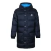 Dlouhá péřová bundy, asijské velikosti „Navy Blue“