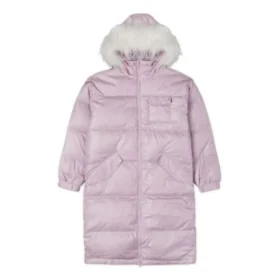 Dlouhá péřová bundy, asijské velikosti „Pink“