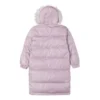 Dlouhá péřová bundy, asijské velikosti „Pink“