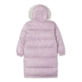 Dlouhá péřová bundy, asijské velikosti „Pink“